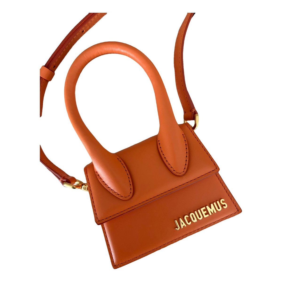 Leather clutch bag