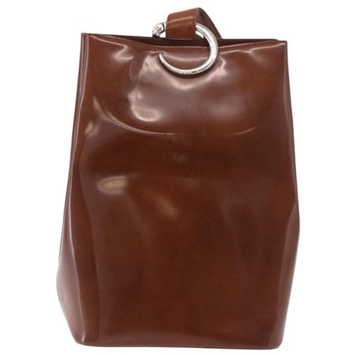 Panthère patent leather backpack