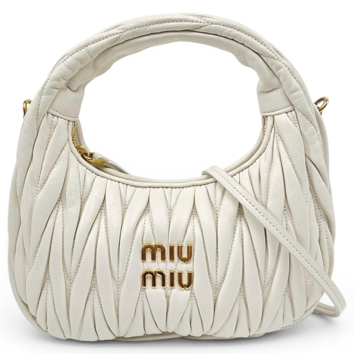 Miu Wander leather handbag