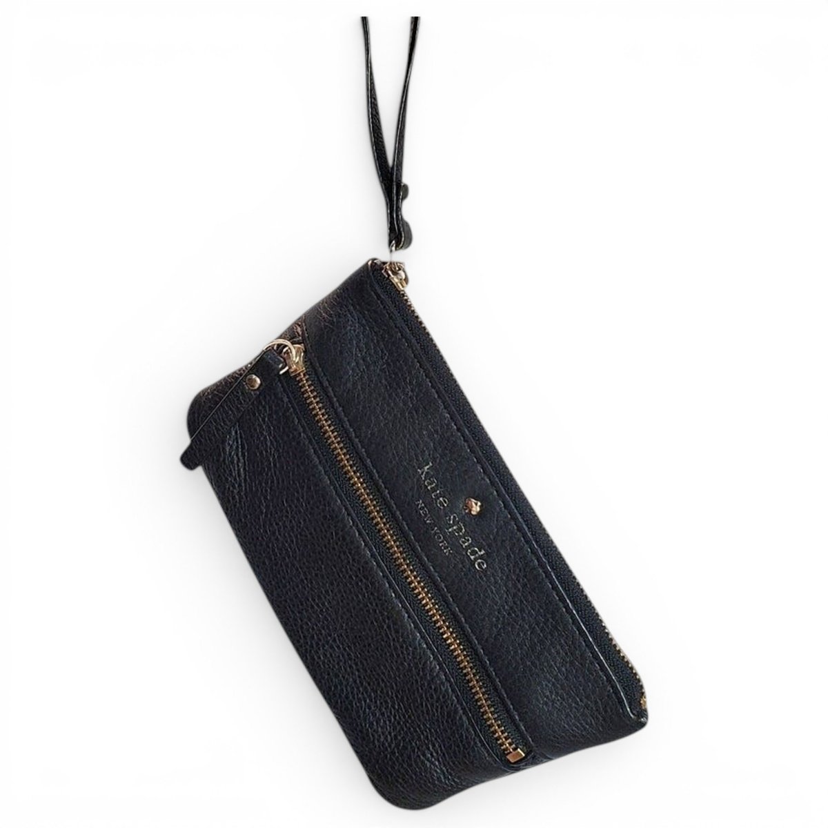 Leather clutch bag