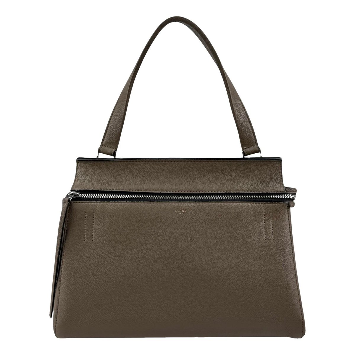 Edge leather handbag