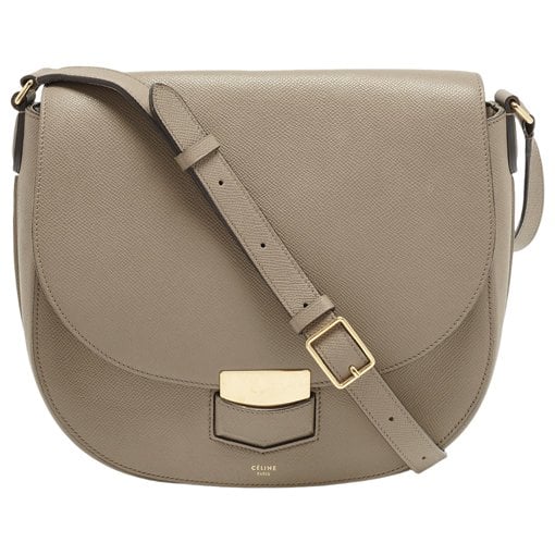 Trotteur leather handbag