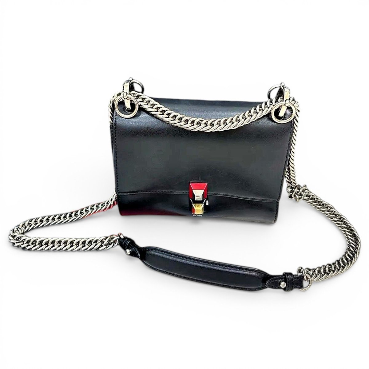 Kan I leather crossbody bag
