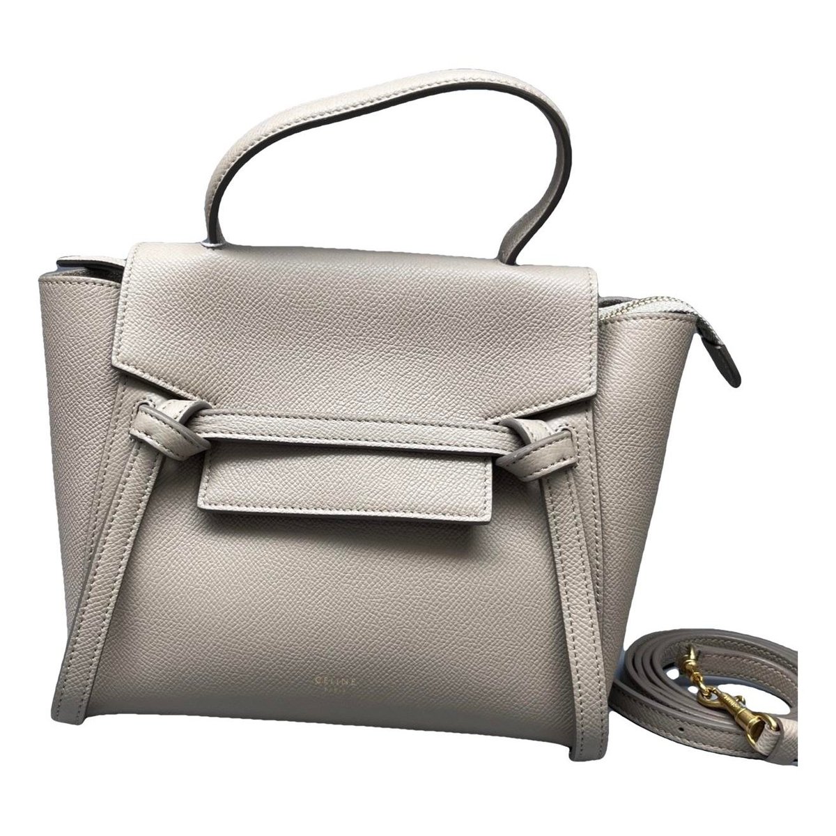 Belt leather handbag