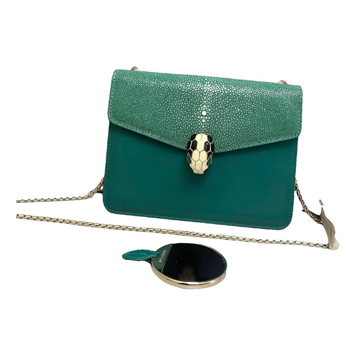 Serpenti leather handbag
