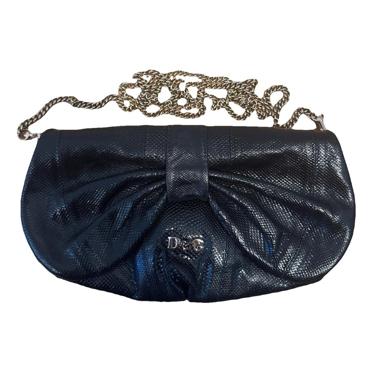 Leather clutch bag