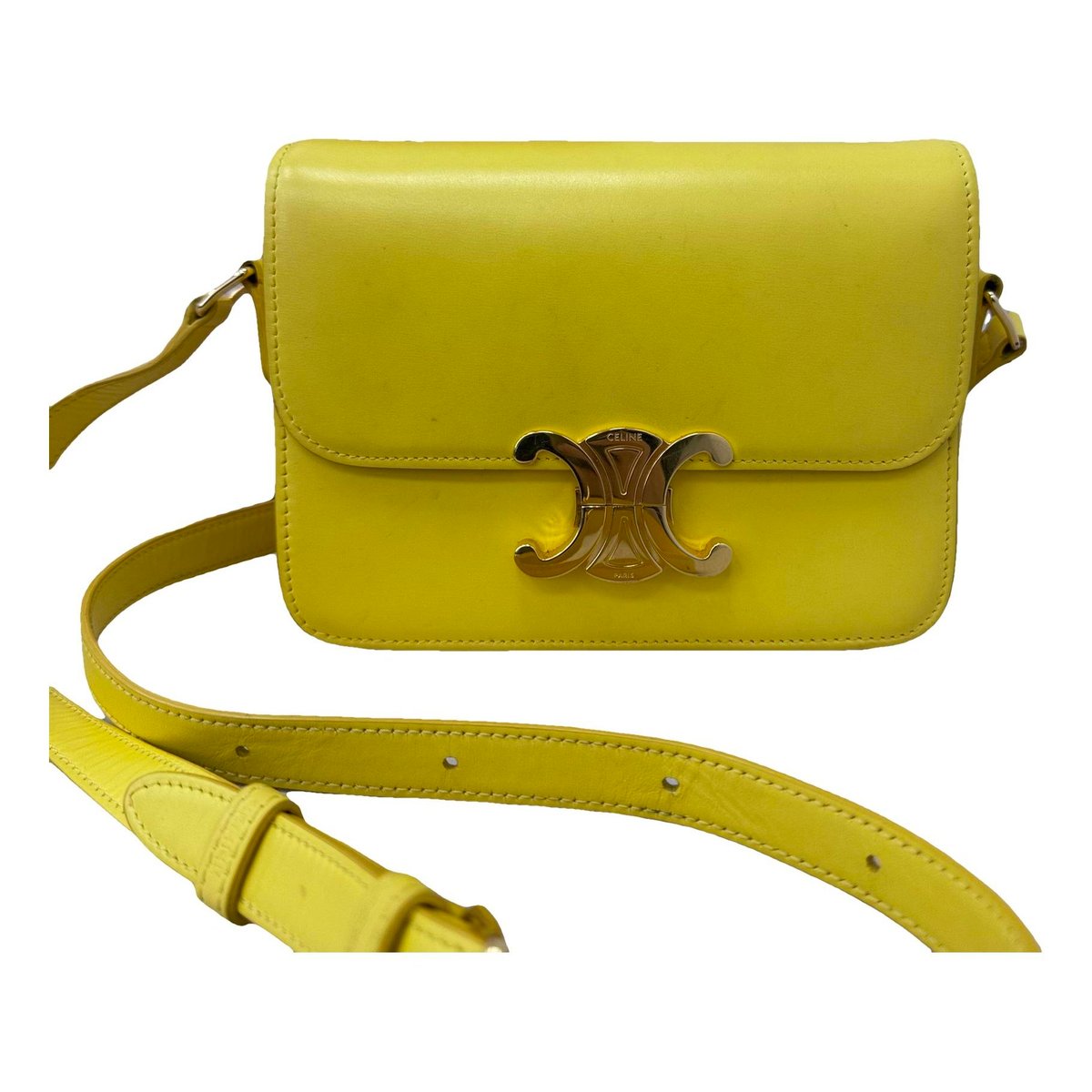 Triomphe leather handbag