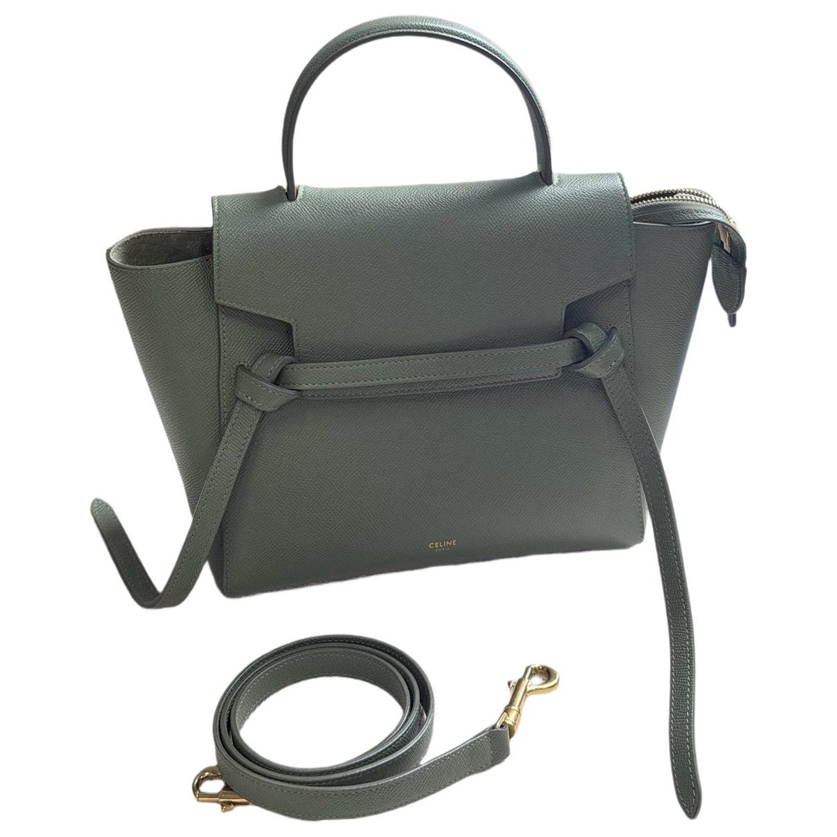 Belt leather handbag