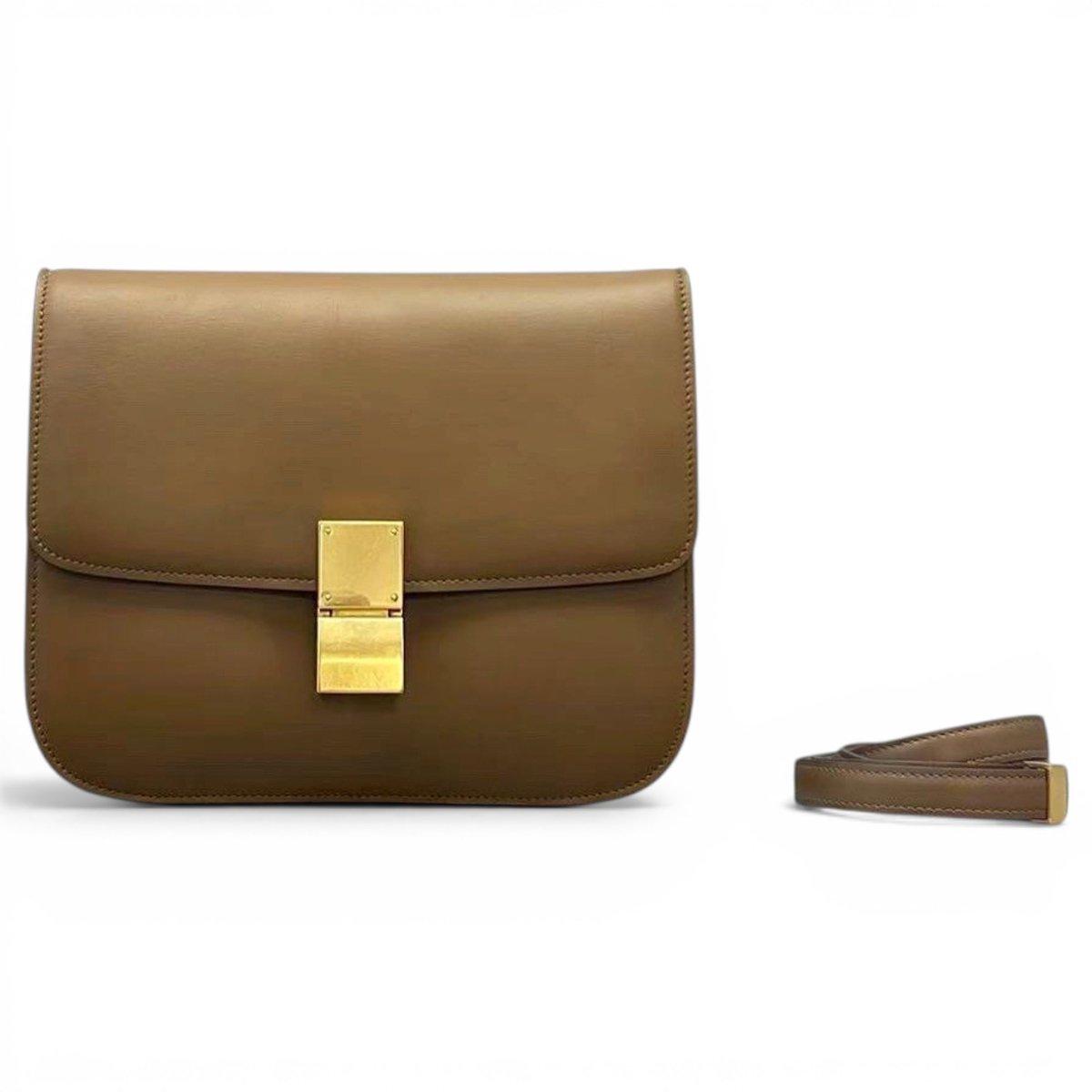 Classic leather crossbody bag