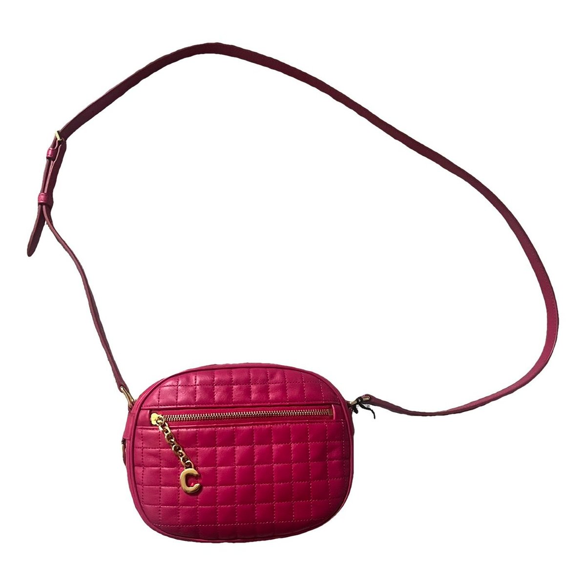 Charm leather crossbody bag