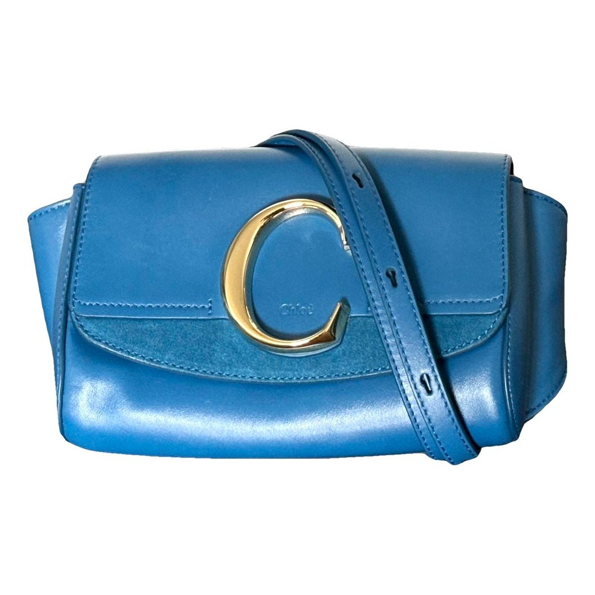 C leather crossbody bag