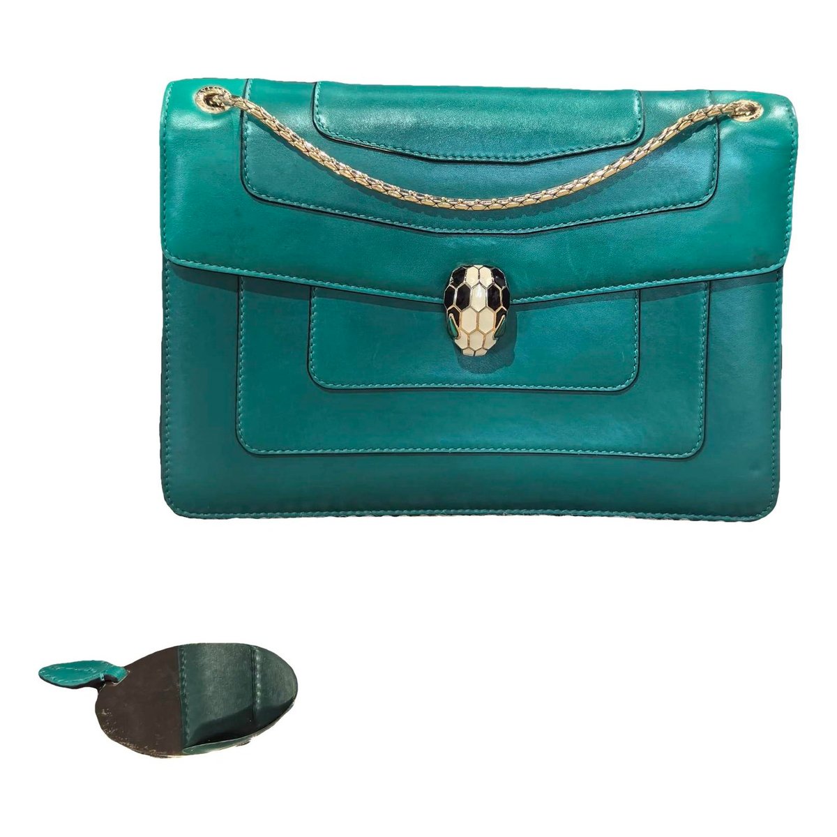 Serpenti leather handbag