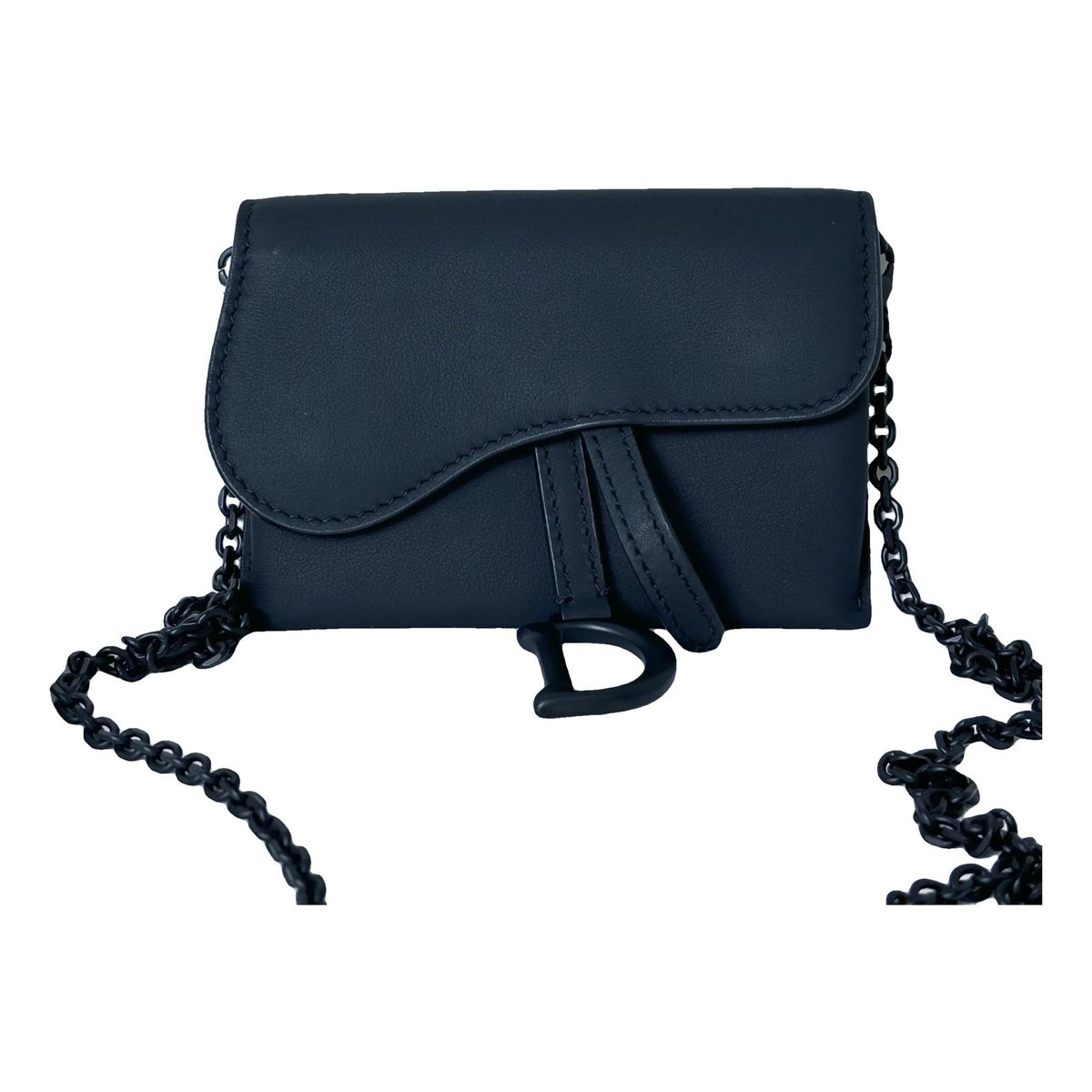 Saddle Wallet On Chain leather crossbody bag