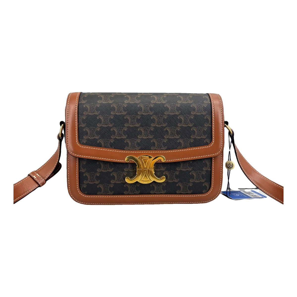 Triomphe leather handbag