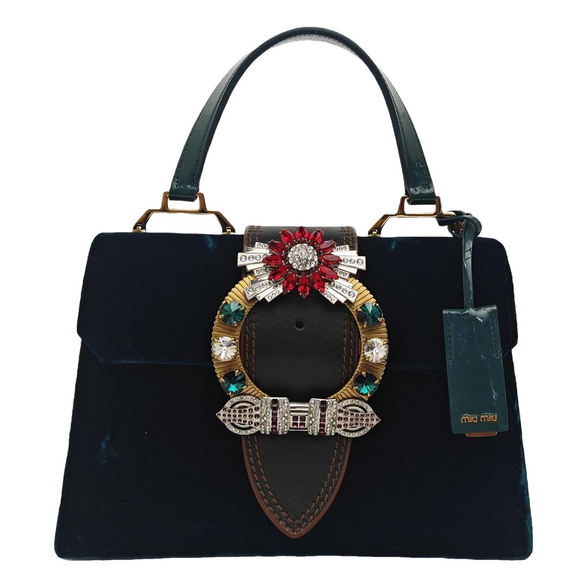 Miu Lady velvet handbag