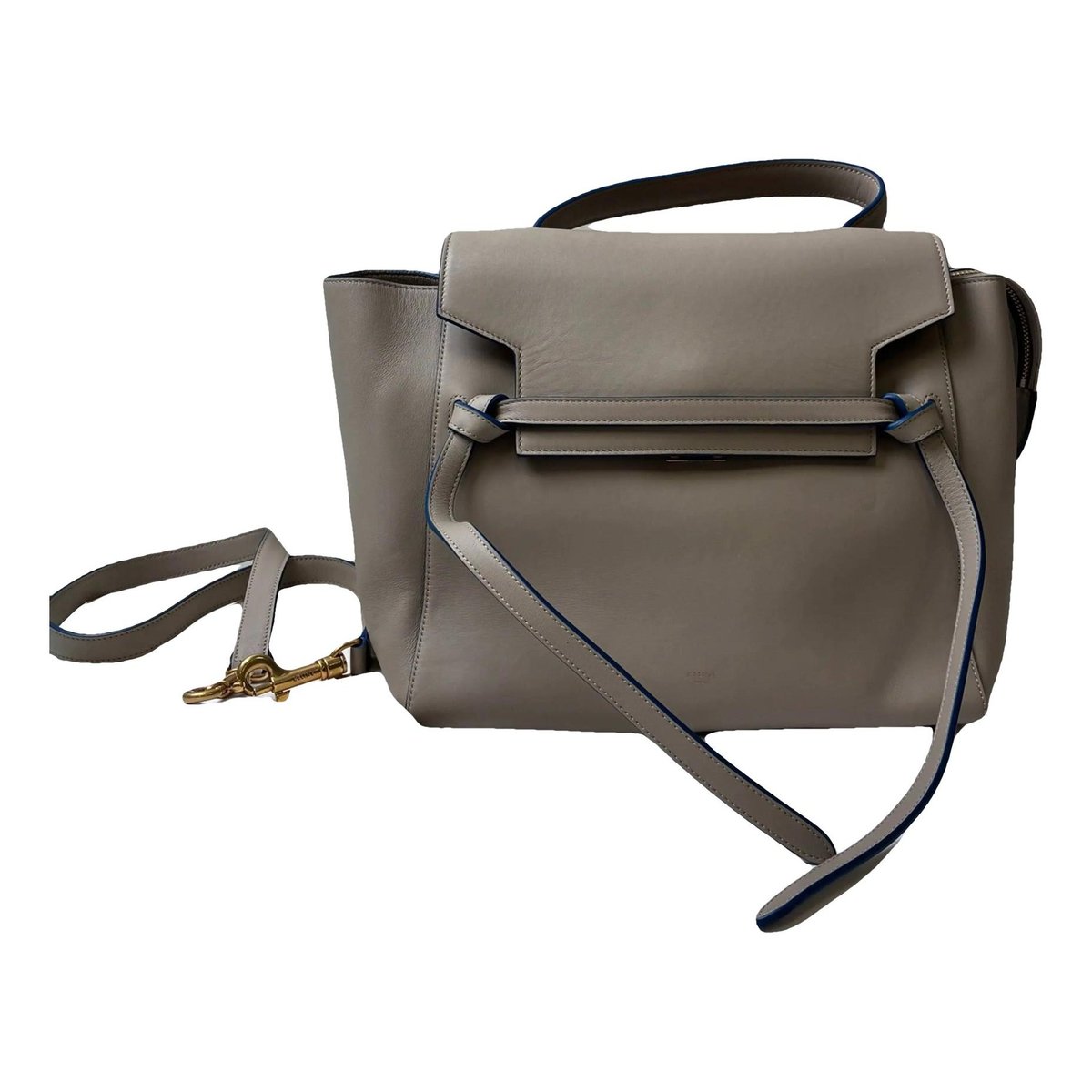 Belt leather crossbody bag
