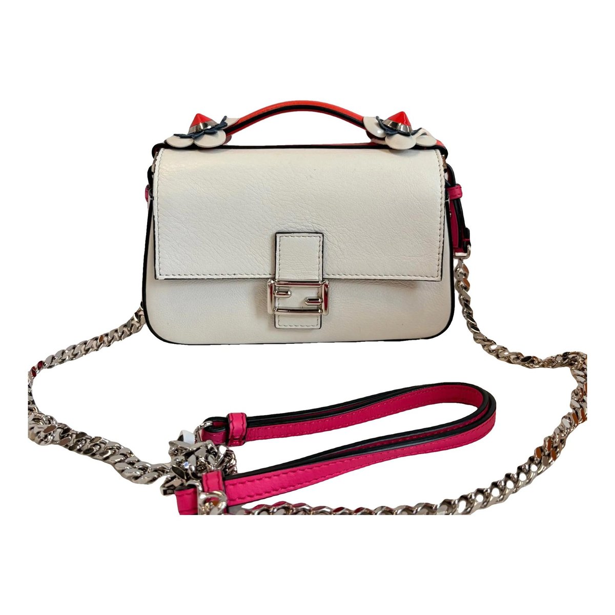 Baguette leather crossbody bag