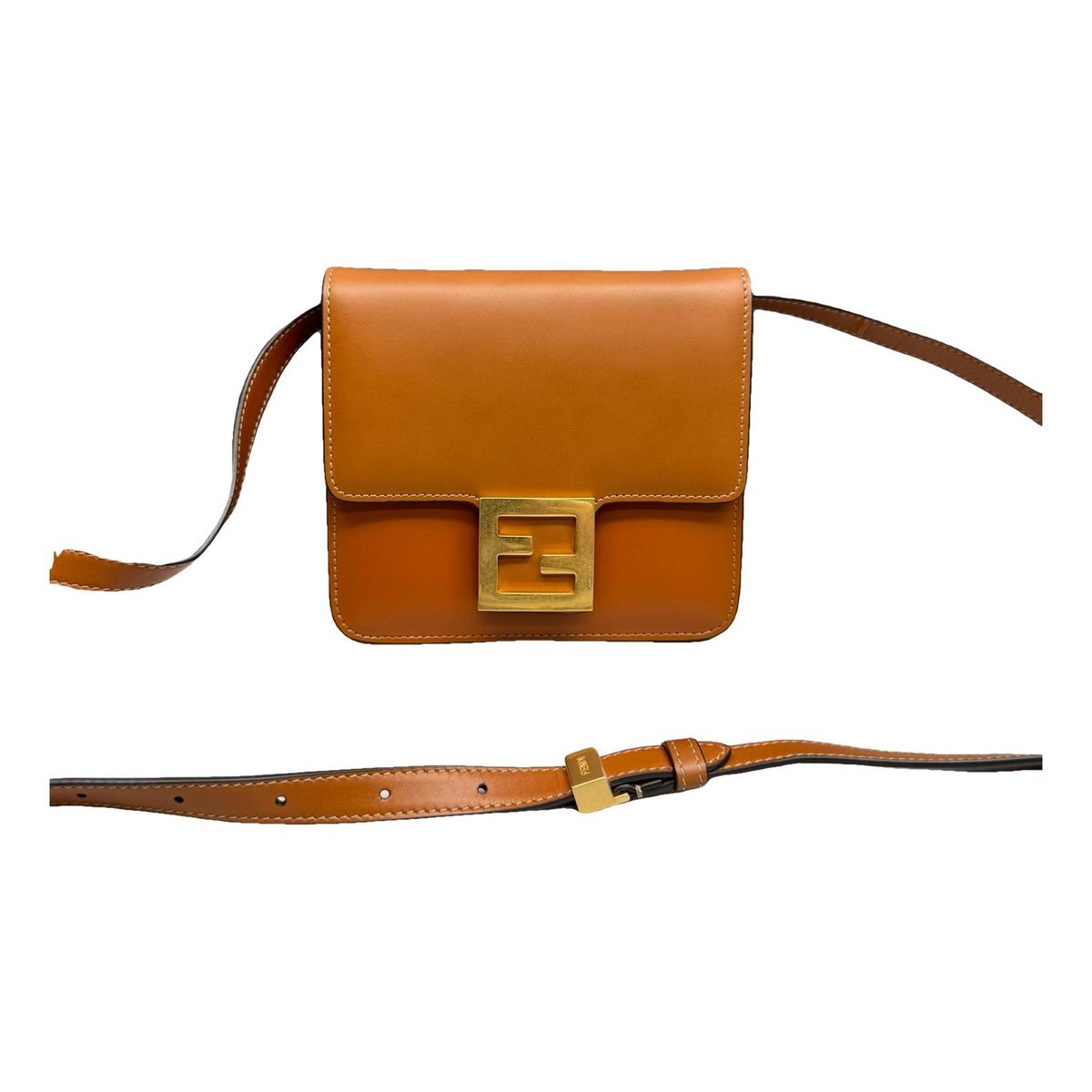 Baguette leather handbag