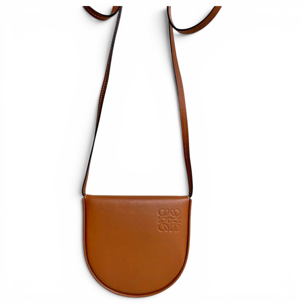 Heel leather crossbody bag