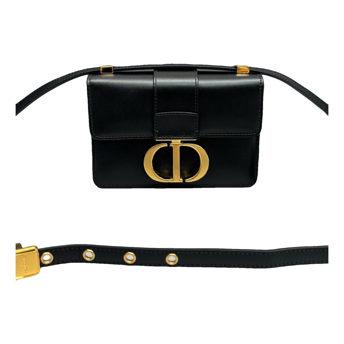 30 Montaigne Box leather handbag