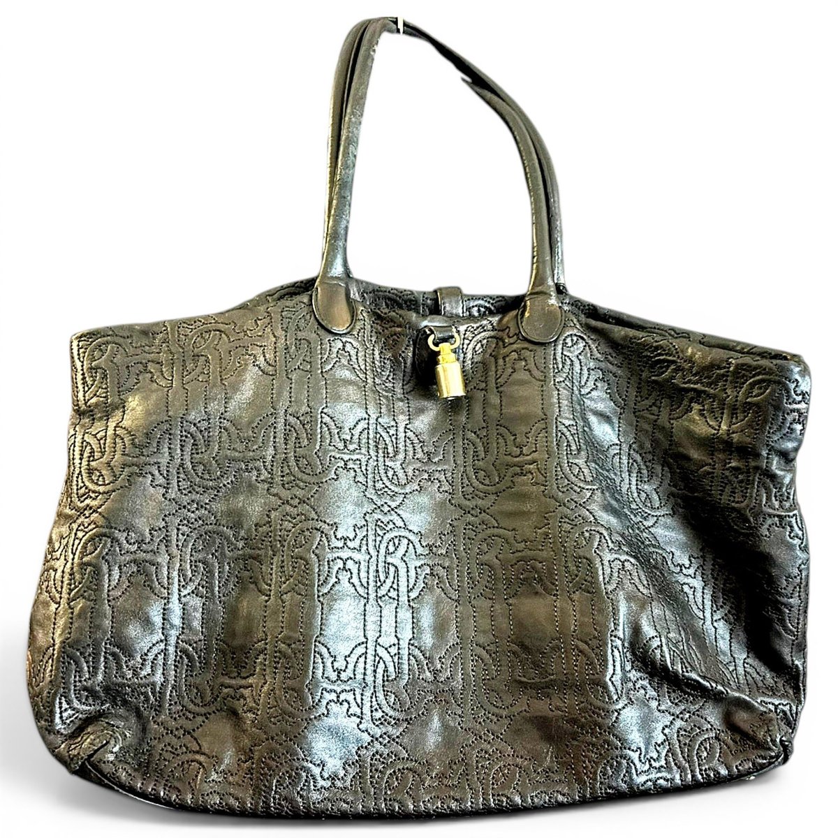 Leather tote