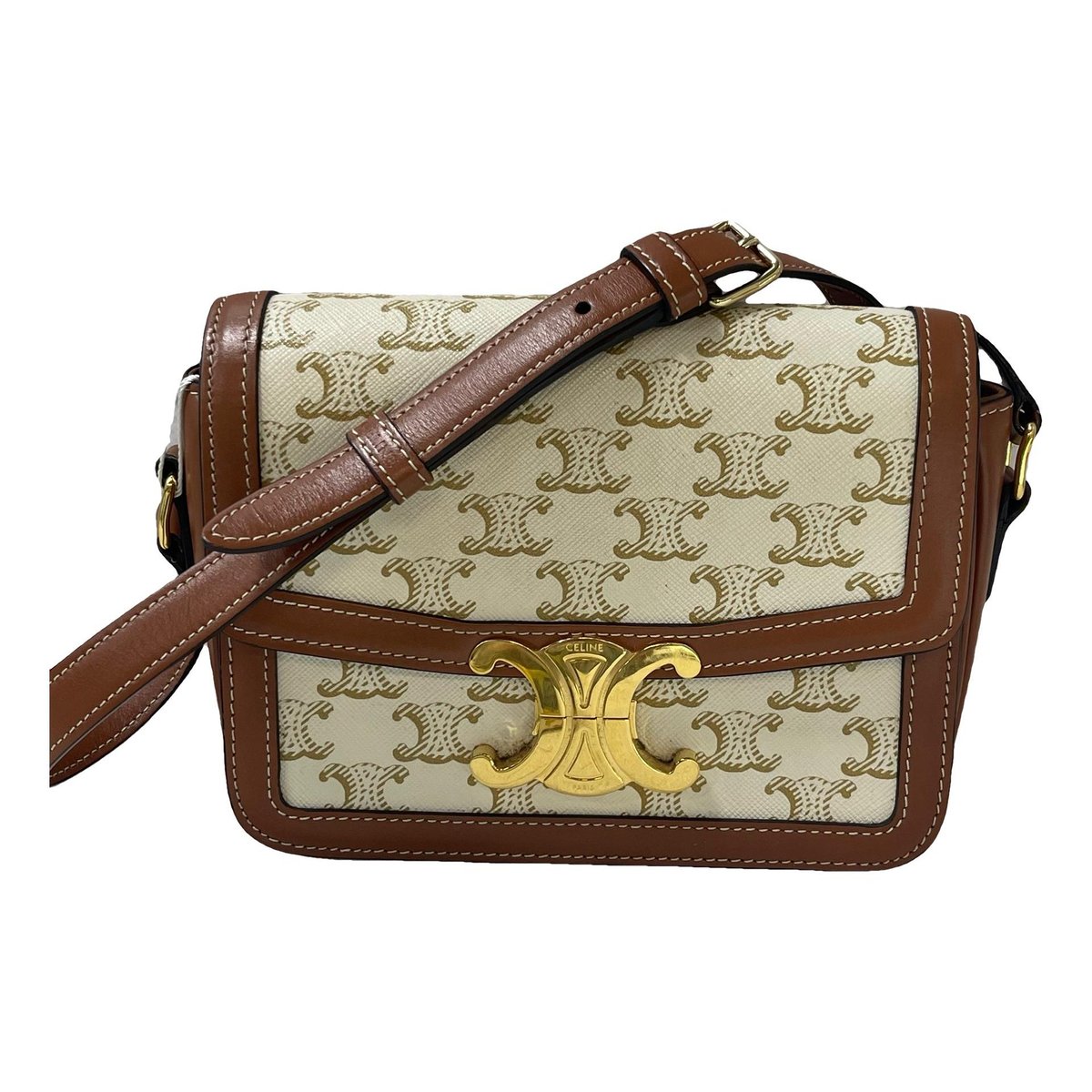 Triomphe leather handbag