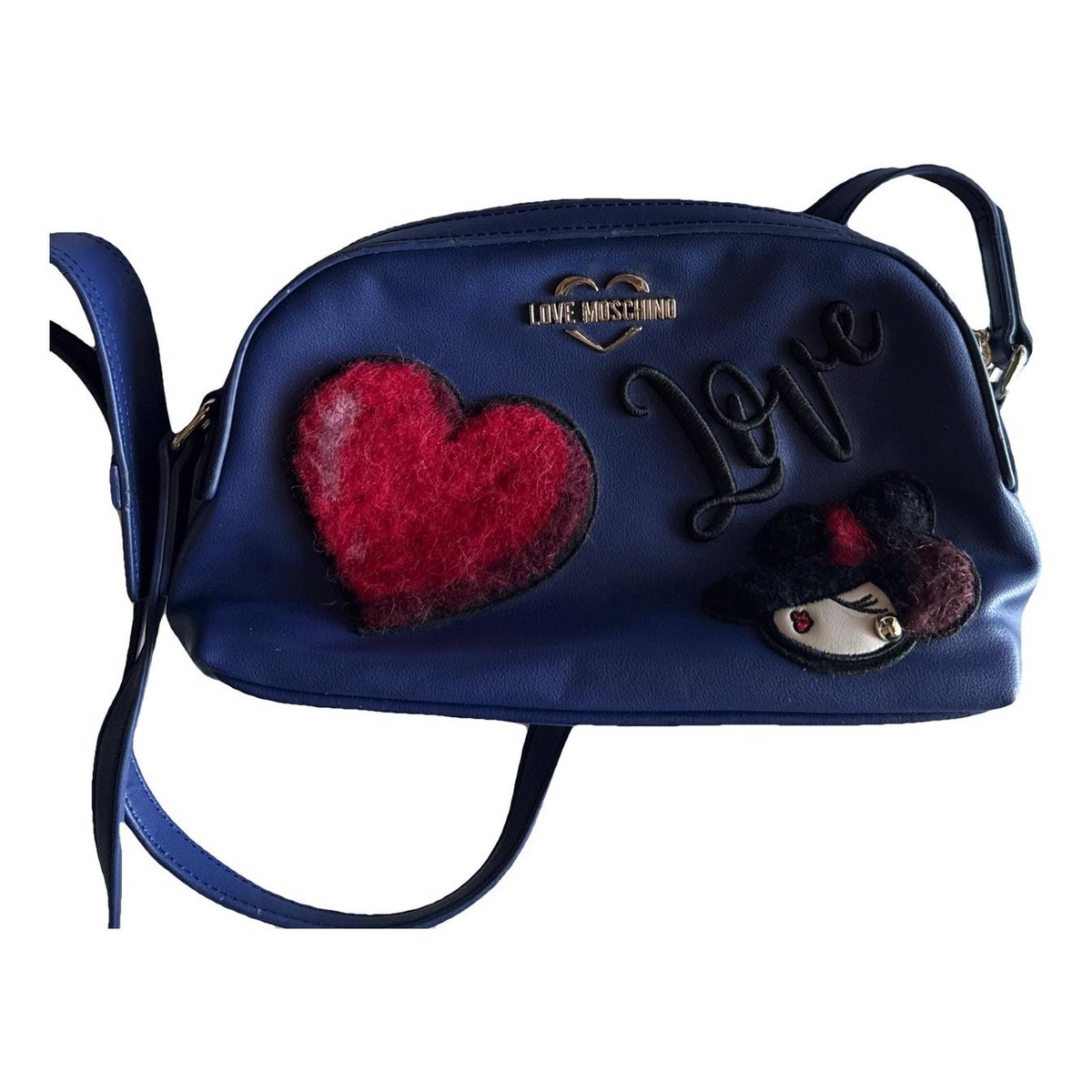 Leather clutch bag