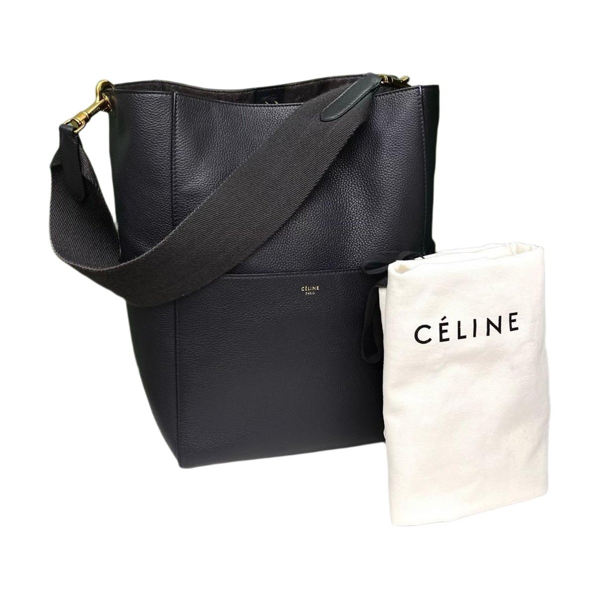 Seau Sangle leather tote