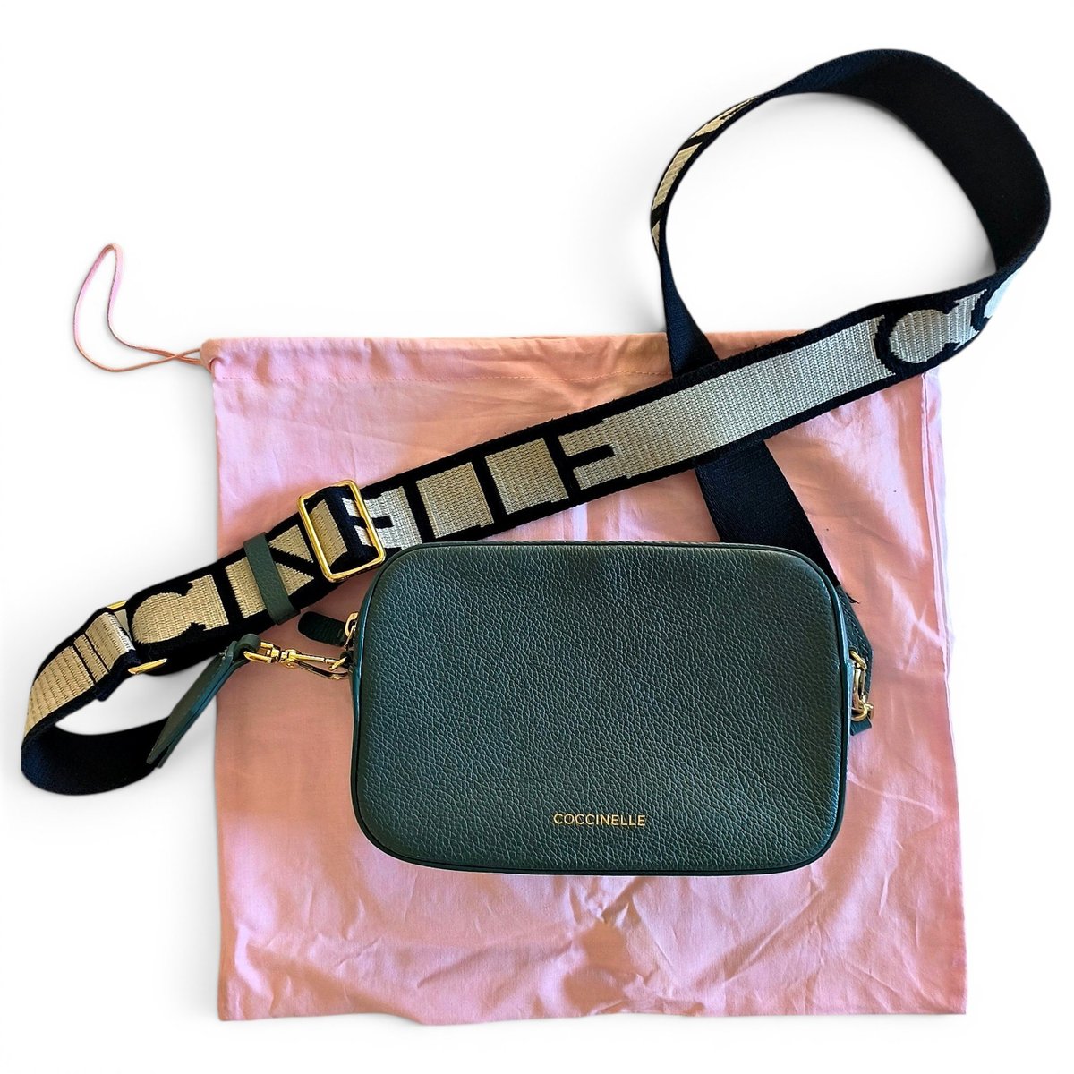Leather clutch bag