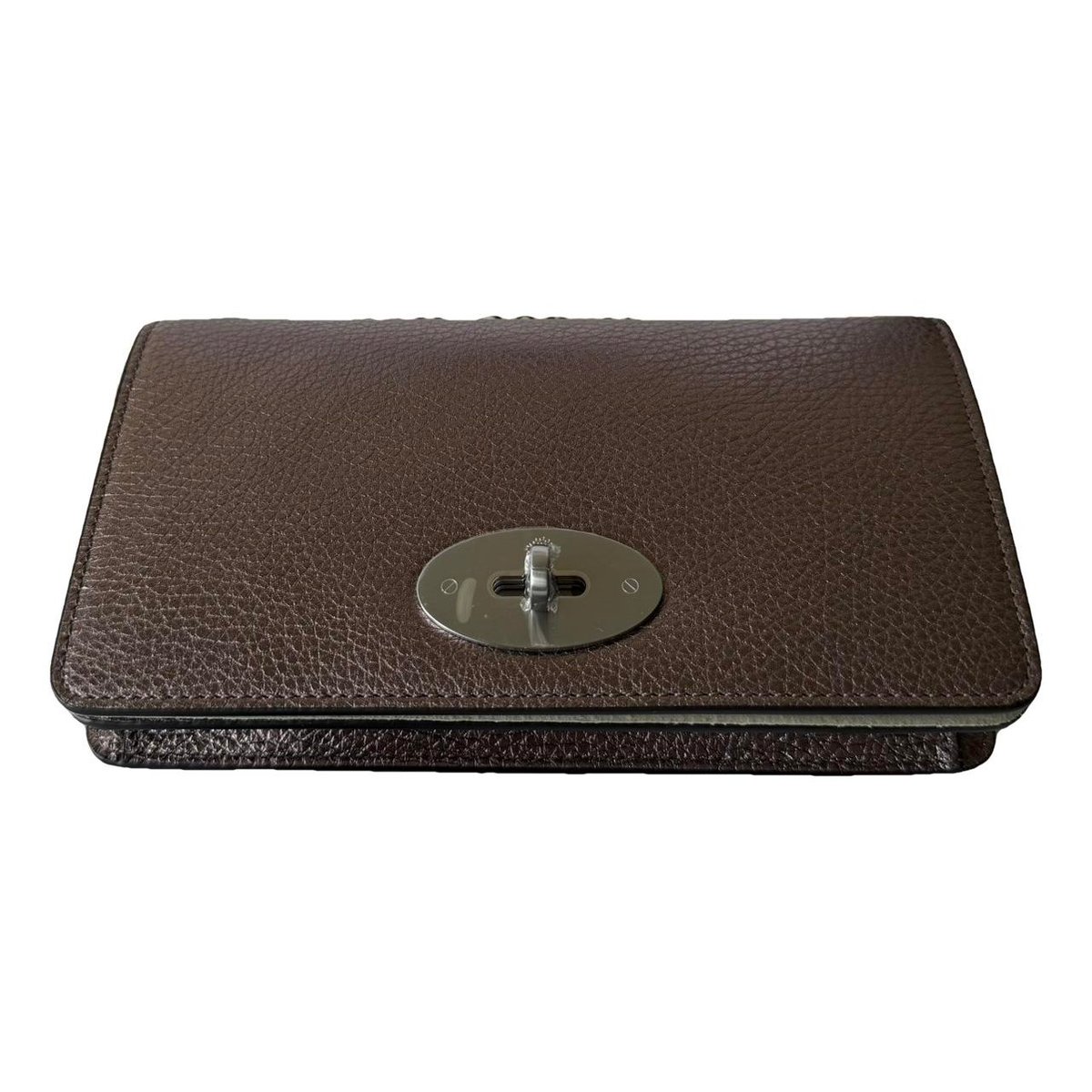 Leather clutch bag
