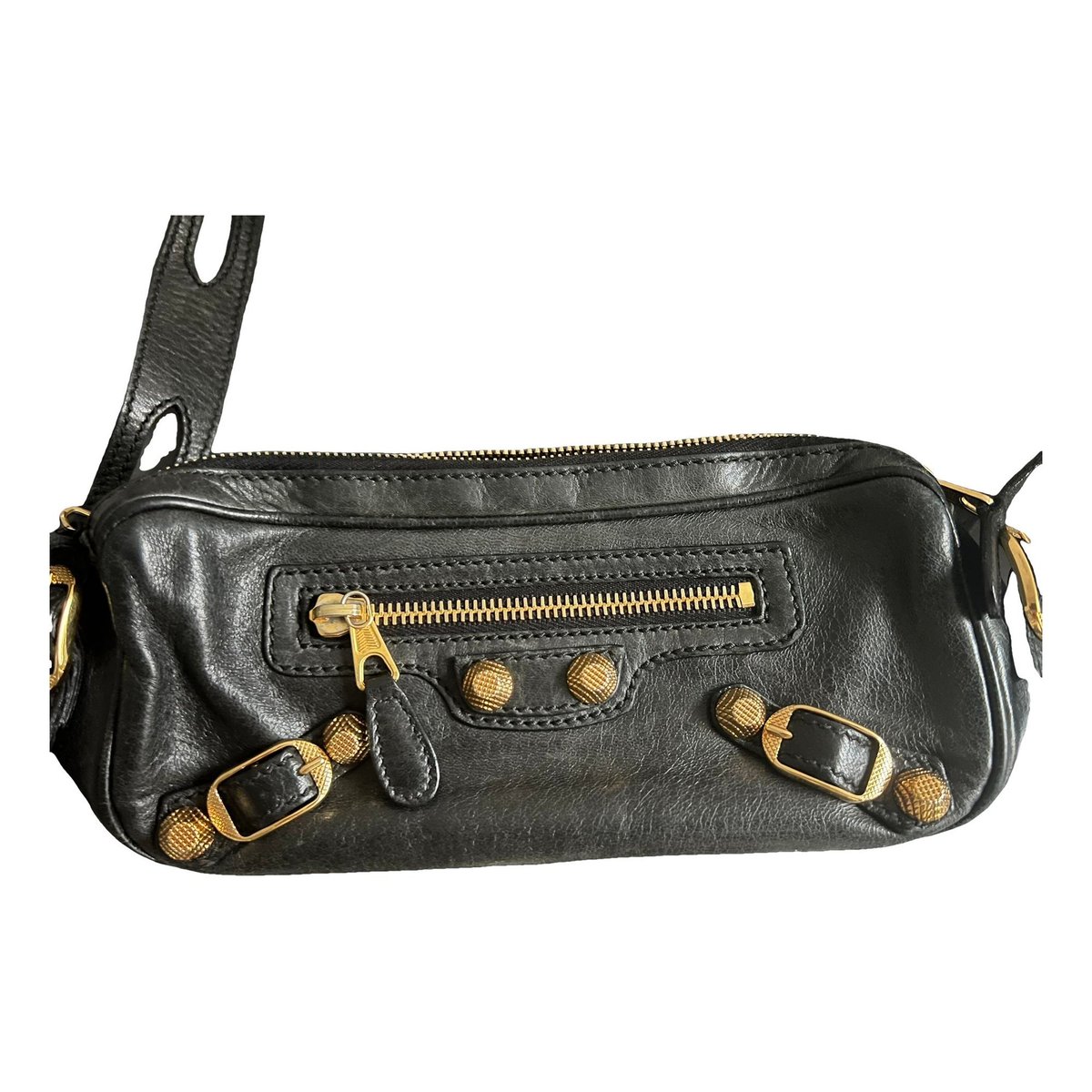 Classic Metalic leather handbag