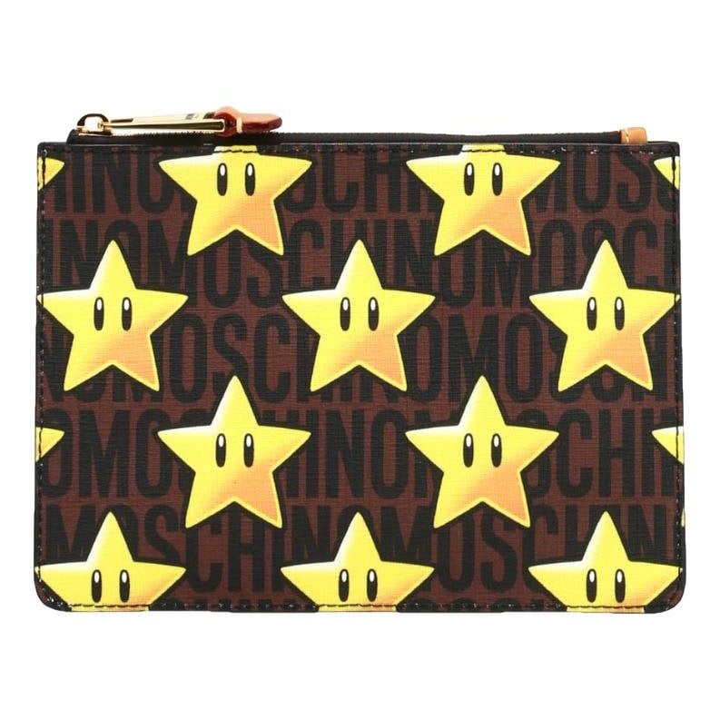 Leather clutch bag