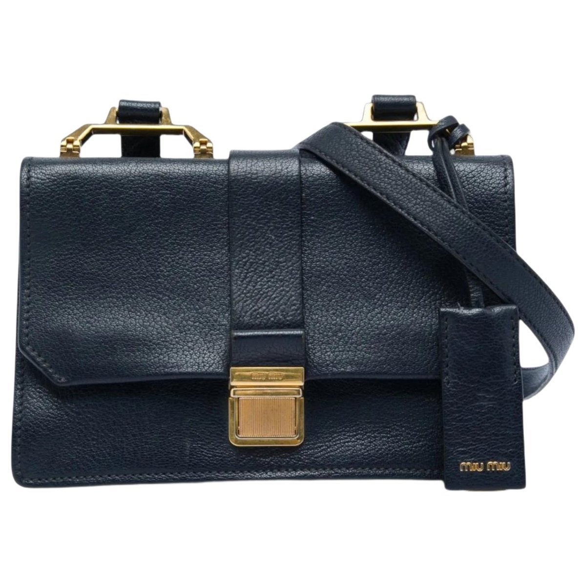 Madras leather bag