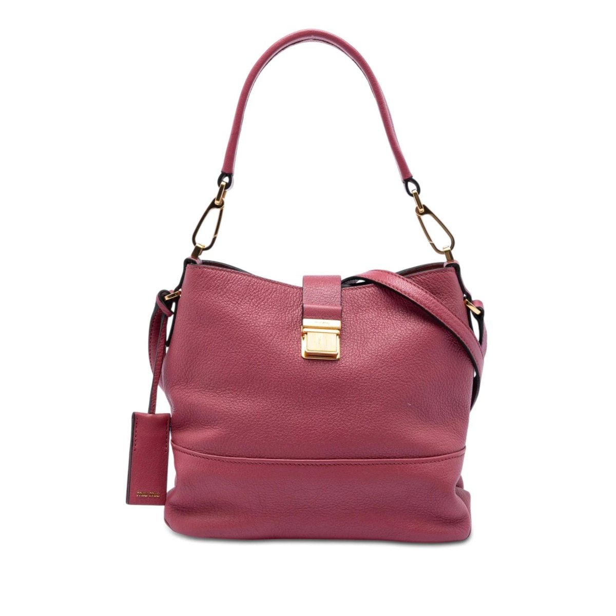 Madras leather handbag
