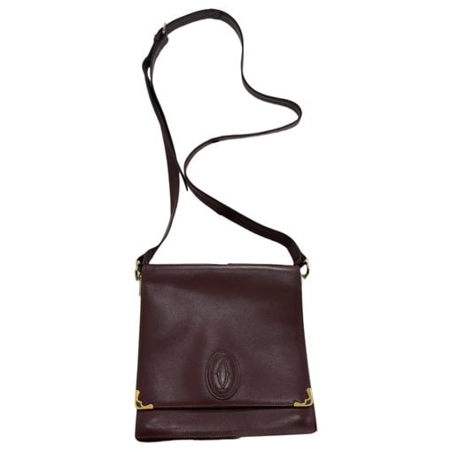C leather clutch bag