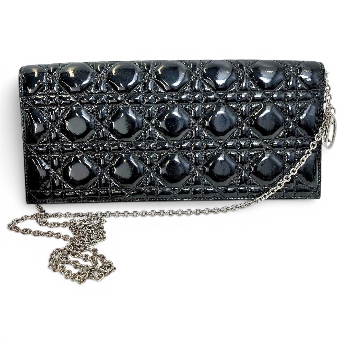 Lady Dior patent leather crossbody bag