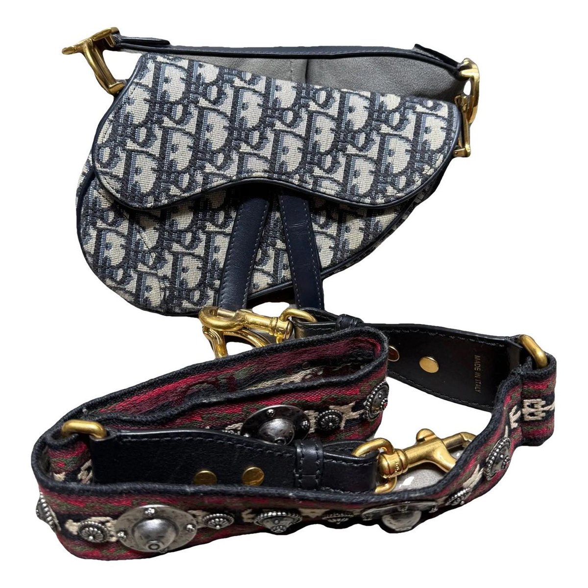 Saddle cloth crossbody bag