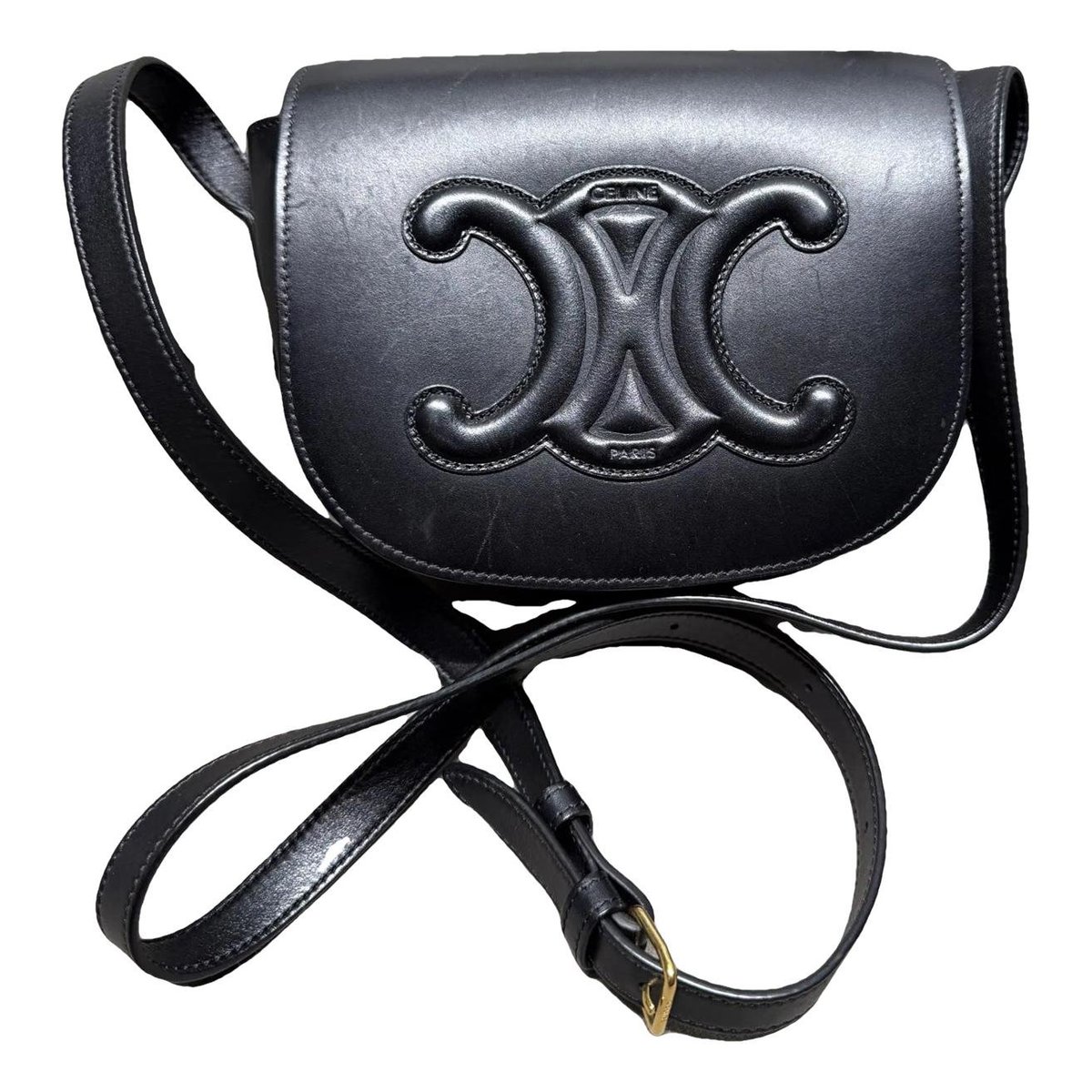 Triomphe leather crossbody bag