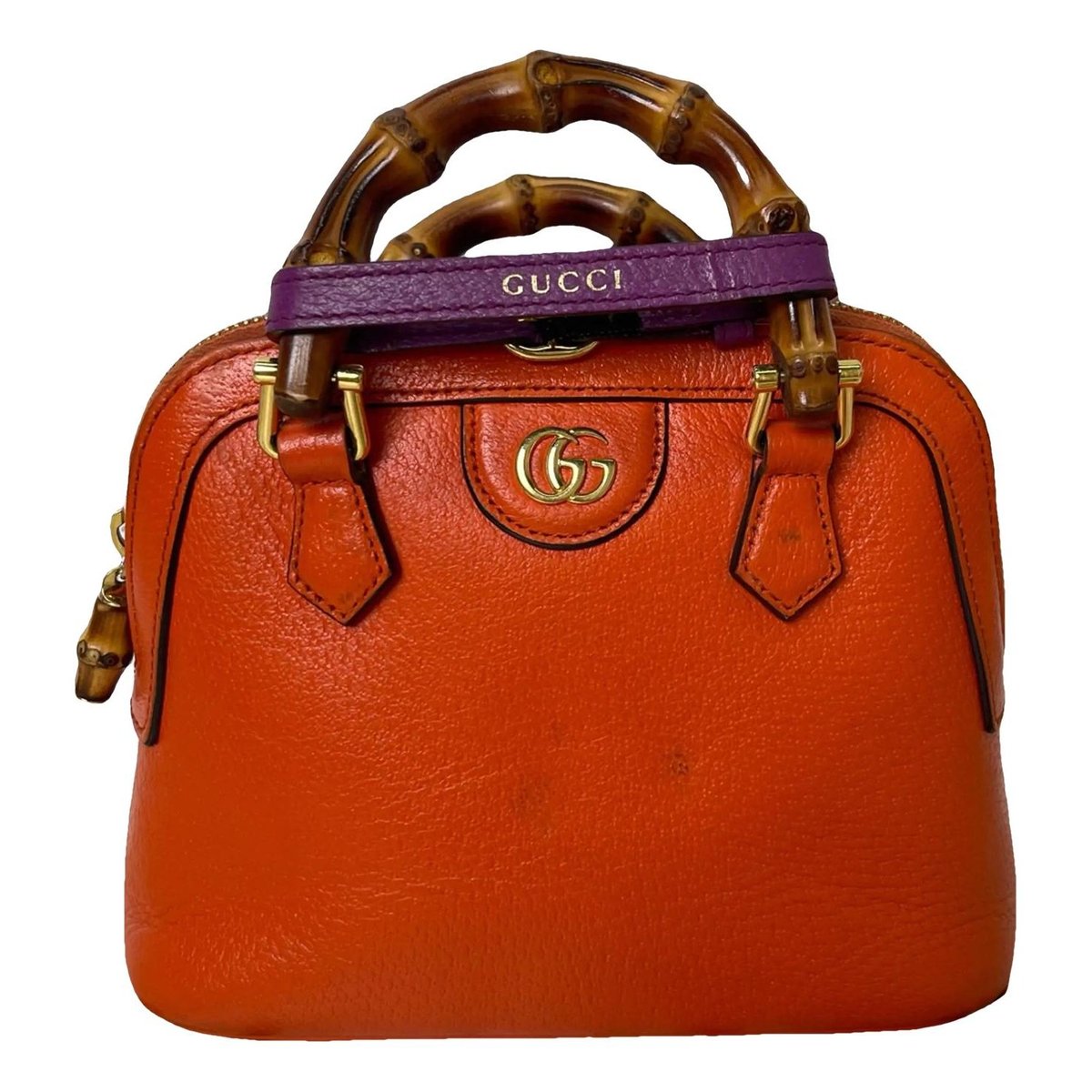 Diana Bamboo leather handbag
