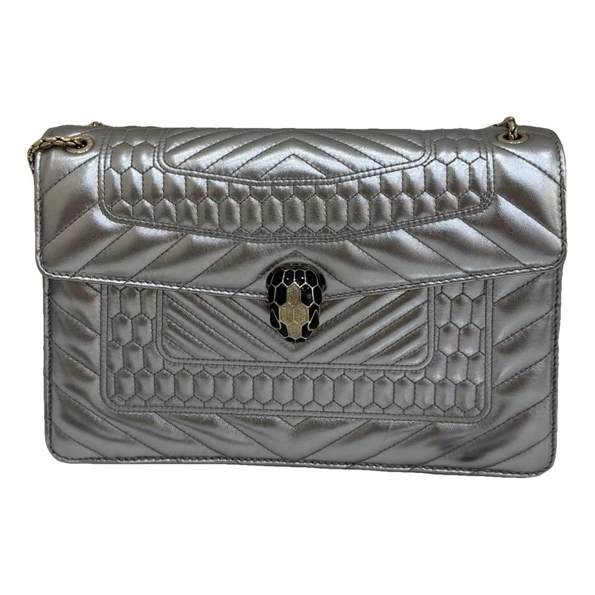 Serpenti leather handbag