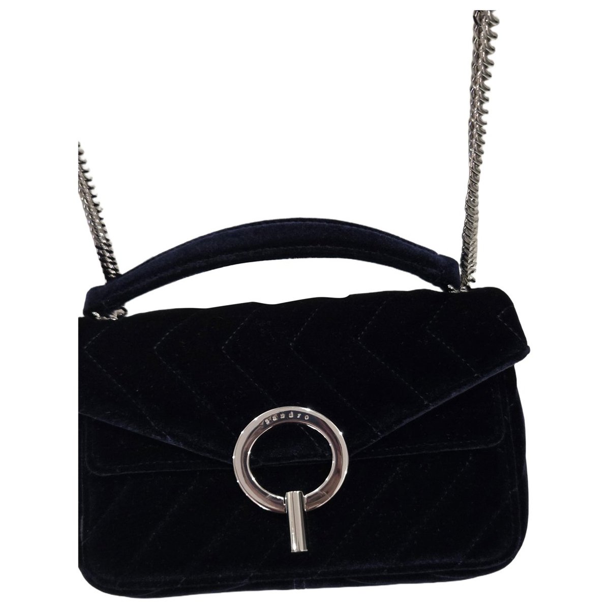 Yza velvet crossbody bag