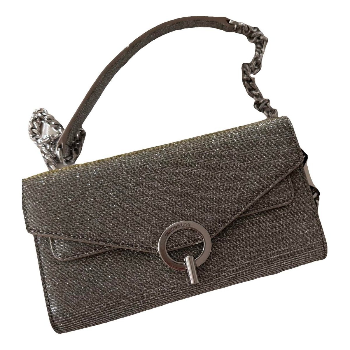 Yza glitter clutch bag