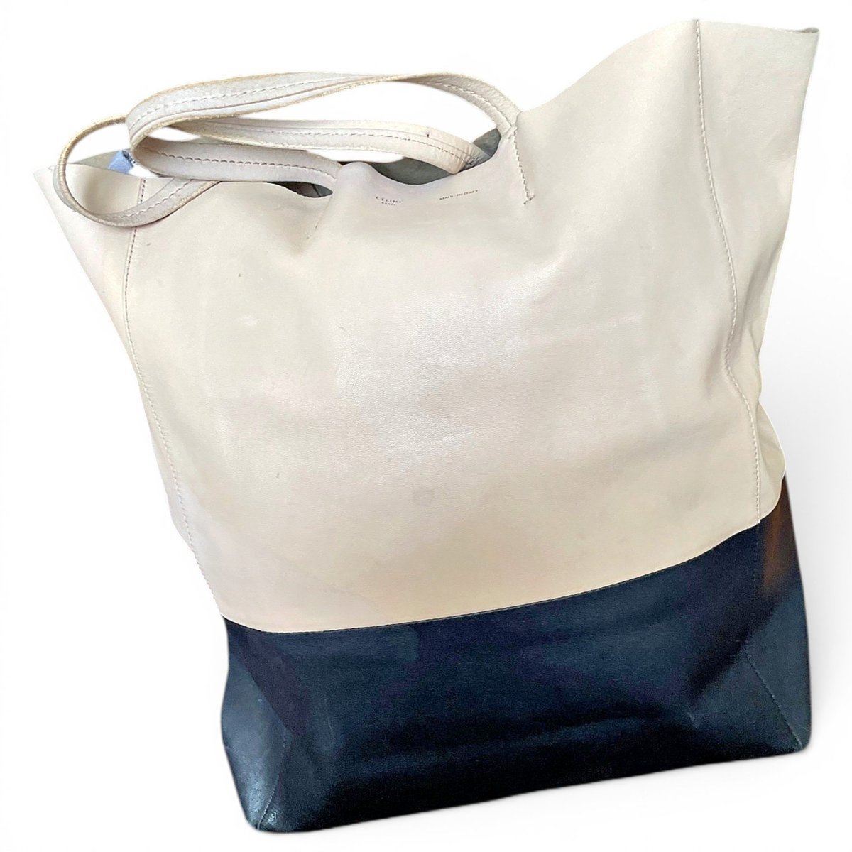 Cabas leather handbag