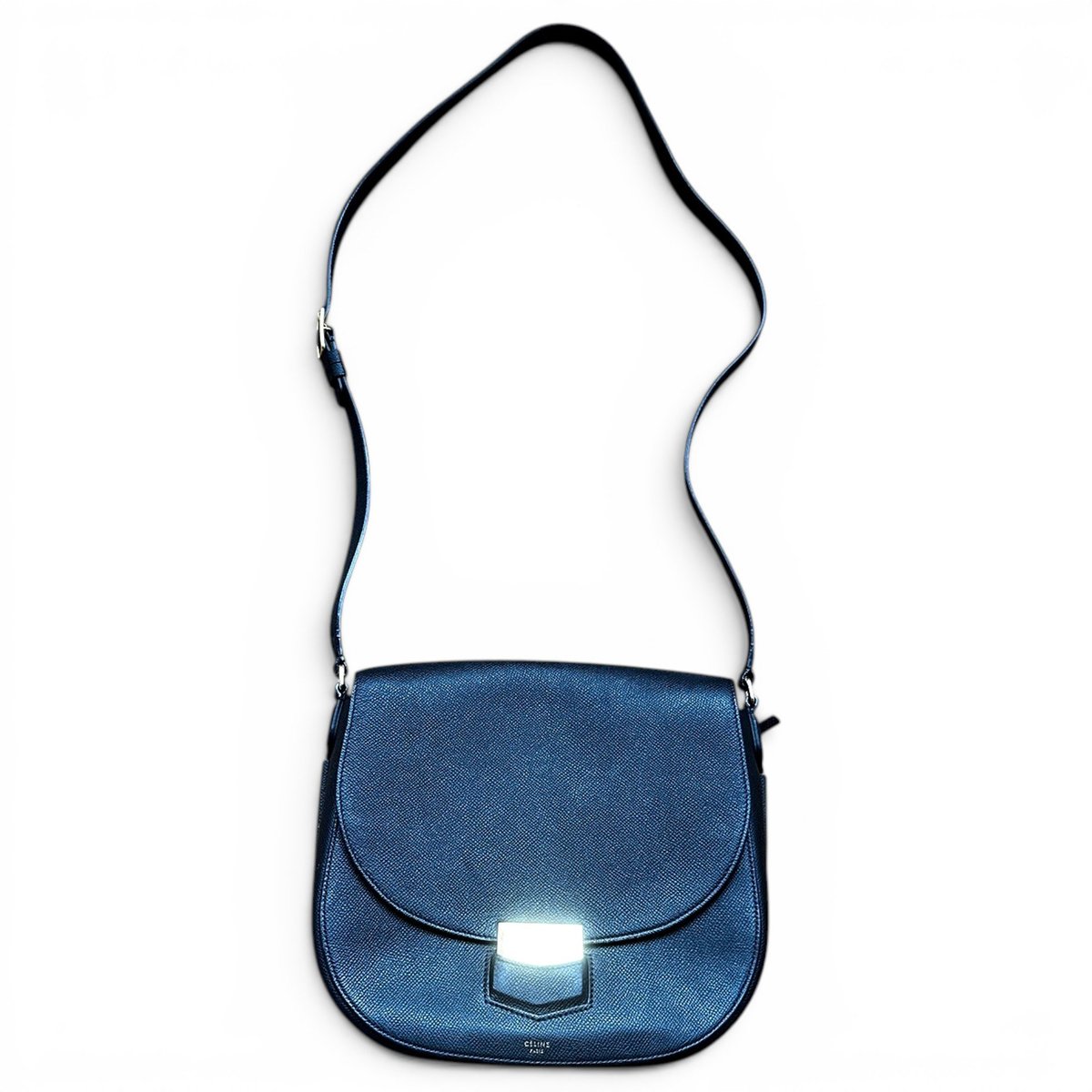 Trotteur leather crossbody bag