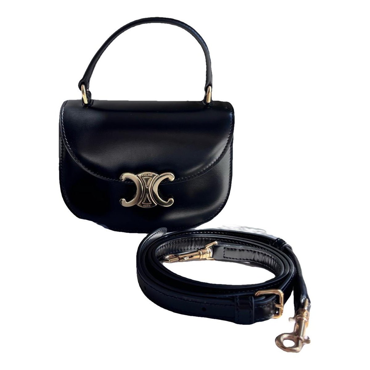 Clea leather handbag