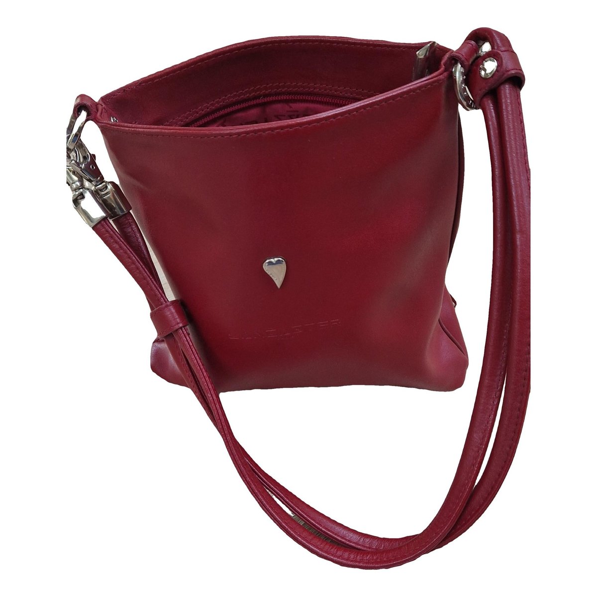 Leather clutch bag