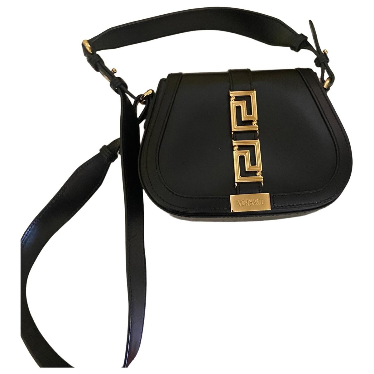 Greca Goddess leather handbag