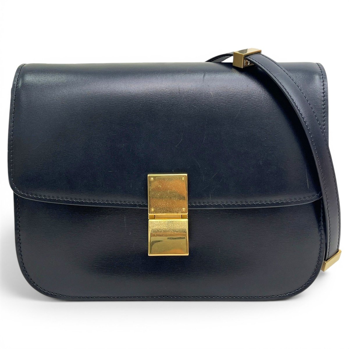 Classic leather crossbody bag