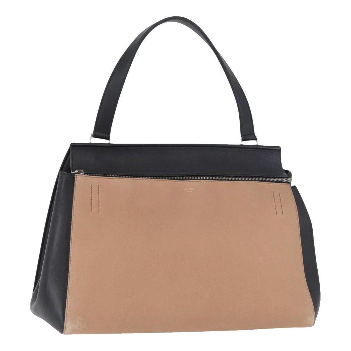 Edge leather handbag