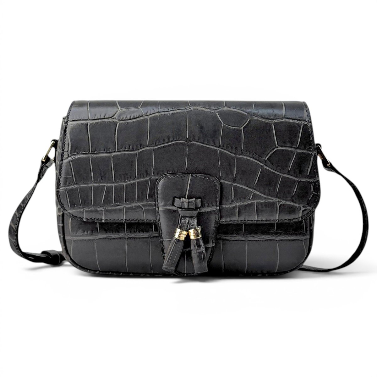 Tassels leather crossbody bag